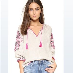Ulla Johnson Ada Linen Tunic Blouse